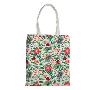 Shopper Nature Flowers - 42x38,5 cm - eco cotone - fantasie assortite - Pigna - immagine 5