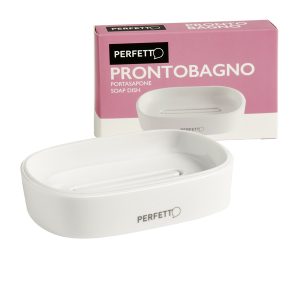 Portasapone Pronto Bagno - 12,5 x 8 x 2,5 cm - PPL - bianco - Perfetto - immagine 1