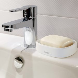Portasapone Pronto Bagno - 12,5 x 8 x 2,5 cm - PPL - bianco - Perfetto - immagine 2