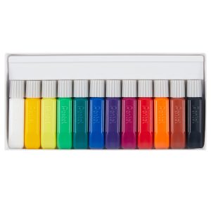 Colore in tubetto per tessuto Fabric Fun - colori base assortiti - Pentel - conf. 12 pezzi - immagine 2