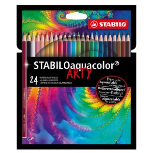 Pastelli Arty Aquacolor - colori assortiti - Stabilo - astuccio 24 pezzi - immagine 1