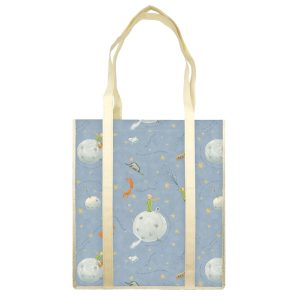 Shopper con manici - fantasia Il Piccolo Principe - 35 x 40 x 8 cm - carta lavabile 100 gr - Kartos - immagine 1