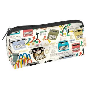 Astuccio c/zip Olivetti - 19,5 x 8 x 6 cm - carta lavabile 100 gr - Kartos - immagine 1