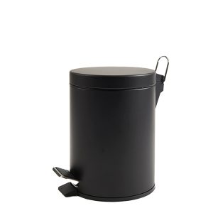 Pattumiera Premium - con pedale e vaschetta - 3 L - nero satinato - Perfetto - immagine 1