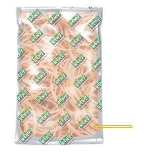 Elastico ad anello - diametro 6 cm - 1 kg - gomma - giallo - Lebez - immagine 1