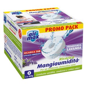 Ricarica tab Mangiaumidità - lavanda - 2 x 450 gr - Air Max - conf. 2 pezzi - immagine 1