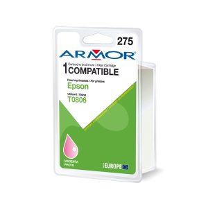 Armor - Cartuccia ink Compatibile  per Epson - Magenta chiaro - T080640 - 9,5 ml - immagine 1