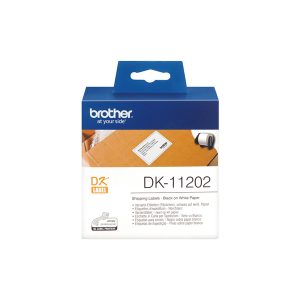 Brother - Rotolo 300 Etichette 62 x 100 mm - Nero/Bianco - DK-11202 - immagine 1