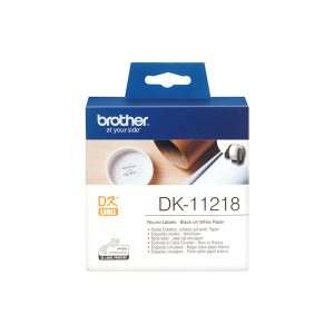 Brother - Rotolo 1000 Etichette circolari adesive diam. 24 mm - DK-11218 - immagine 1