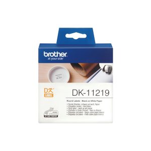 Brother - Rotolo 1200 Etichette circolari adesive diametro 12mm - DK-11219 - immagine 1