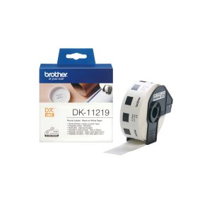 Brother - Rotolo 1200 Etichette circolari adesive diametro 12mm - DK-11219 - immagine 2