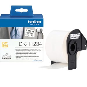 Brother - 260 etichette adesive per badge da applicare sui vestiti - 86 x 60 mm - immagine 1
