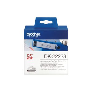 Brother - Nastro adesivo - Nero/Bianco -  50mm x 30,48mt - DK22223 - immagine 1