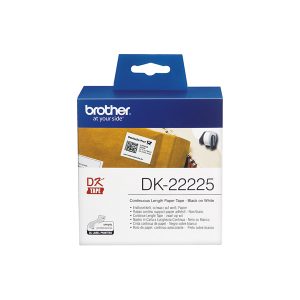 Brother - Nastro adesivo - Nero/Bianco - 38mm x 30,48mt - DK22225 - immagine 1