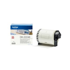 Brother - Nastro adesivo in Carta - Nero/Bianco - 103.6 mm-30.48 metri lunghezza - QL1100/1110N - DK22246 - immagine 1