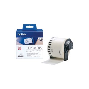 Brother - Nastro adesivo - Nero/Bianco - 62mm x 30,48mt - DK44205 - immagine 2