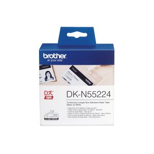 Brother - Nastro non adesivo - Nero/Bianco - 54mm x 30,48mt - DKN55224 - immagine 1