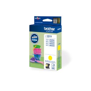 Brother - Cartuccia - Giallo - LC221Y - 260 pag - immagine 1