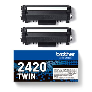 Brother - Bundle di 2 Toner - Nero - TN2420TWIN - 3.000 pag - immagine 1