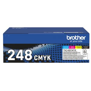 Brother originale - Value Pack Toner - BK/C/M/Y - TN248VAL - 1.000 pag - immagine 1