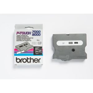 Brother - Nastro -  Bianco/Nero - TX335 - 12mm x15mt - immagine 1