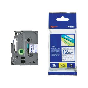 Brother - Nastro - Blu/Trasparente - TZE133 - 12mm x 8mt - immagine 1