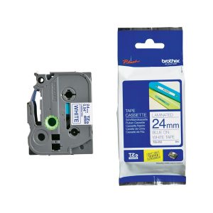 Brother - Nastro - Blu/Bianco - TZE252 - 24mm x 8mt - immagine 1