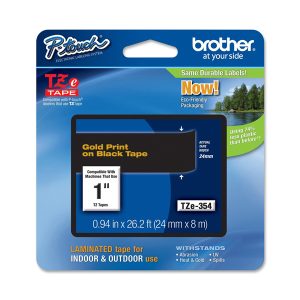 Brother - Nastro - Oro/Nero - TZE354 - 24mm x 8mt - immagine 1