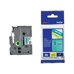 Brother - Nastro -  Nero/Verde - TZE721 - 9mm x 8mt - immagine 1