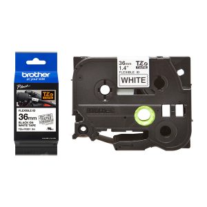 Brother - Nastro laminato flessibile 36 mm - nero/bianco - TZEFX261 - immagine 1