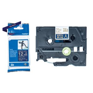 Brother - Nastro - 12 mm x 4 mt - Oro / Blu - TZERN34 - immagine 1