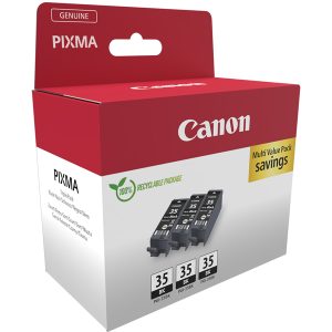 Canon - Confezione 3 Cartucce Ink PGI-35 - Nero - 2970B017 - immagine 1