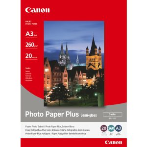 Canon - Carta fotografica Plus Semi-Gloss SG-201 - A3 - 20 Fogli - 1686B026 - immagine 1