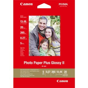 Canon - Carta fotografia lucida PP-201 II Plus - 5 x 7  - 20 Fogli - 2311B018 - immagine 1