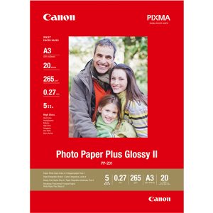 Canon - Carta fotografica Plus Glossy II PP-201 - A3 - 20 Fogli - 2311B020 - immagine 1