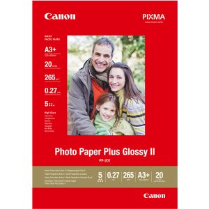 Canon - Carta fotografica Plus Glossy II PP-201 A3+ - 20 Fogli - 2311B021 - immagine 1