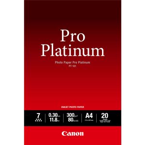 Canon - Carta fotografica Pro Platinum PT-101 - A4 - 20 Fogli - 2768B016 - immagine 1