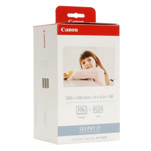 Canon - Carta fotografica - 100 x 148mm, 108 Fogli con inchiostro, kp108IN - immagine 1