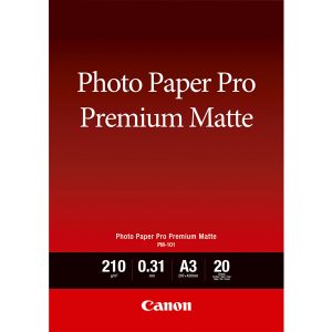 Canon - Carta fotografica Premium Matte PM-101 - A3 - 20 Fogli - 8657B006 - immagine 1