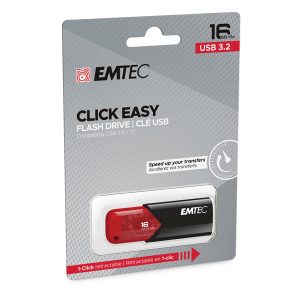 Emtec - Memoria USB B110 USB 3.2 Click&Easy - rosso - ECMMD16GB113 - 16 GB - immagine 1