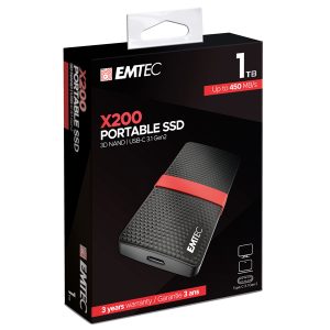 Emtec - Hard disk SSD esterno 3.1 - 1 TB - ECSSD1TX200 - immagine 1