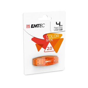 Emtec - Memoria Usb 2.0 - Arancione - ECMMD4GC410 - 4GB - immagine 1