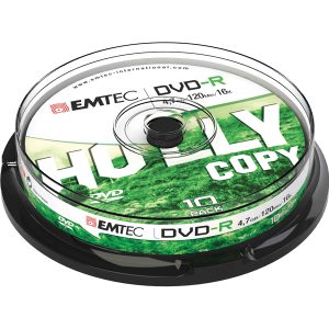 Emtec - DVD-R - registrabile - ECOVR471016CB - 4,7GB - conf. 10 pz - immagine 1
