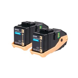 Epson - Toner Confezione doppia - Ciano - S050608 - C13S050608   - 15.000 pag - immagine 1