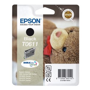 Epson - Cartuccia ink - Nero - T0611 - C13T06114010 - 8ml - immagine 1