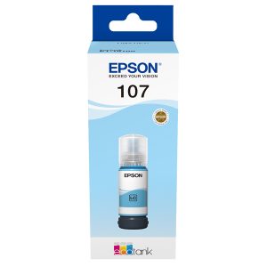 Epson - Cartuccia EcoTank 107 - Ciano Chiaro - C13T09B540 - immagine 1