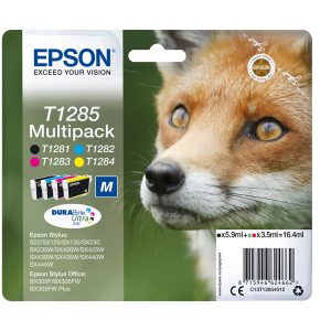 Epson - Multipack Cartuccia ink - C/M/Y/K - T1285 - C13T12854012 - C/M/Y 3,5ml cad - K 5,9ml - immagine 1