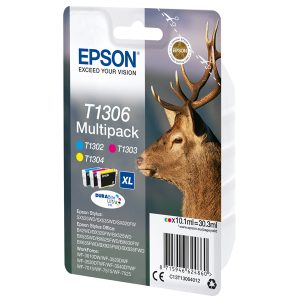 Epson - Multipack Cartuccia ink - C/M/Y - T1306 - C13T13064012 - 10,1ml cad - immagine 1