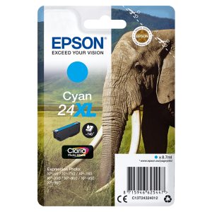 Epson - Cartuccia ink - 24XL - Ciano - C13T24324012 - 8,7ml - immagine 1