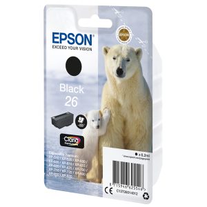 Epson - Cartuccia ink - 26 - Nero - C13T26014012 - 6,2ml - immagine 1